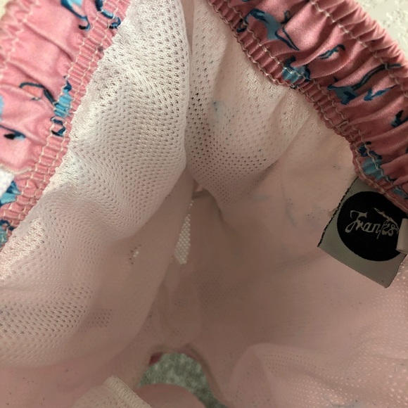 FRANKS Swim Trunks Pink Flamingo Board Shorts - Picture 8 of 8